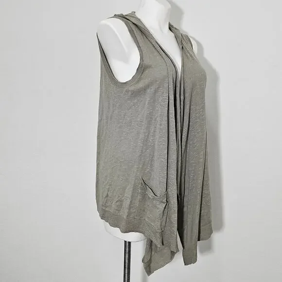 Style & co vest asymmetrical knit hooded sz XL - Picture 2 of 6
